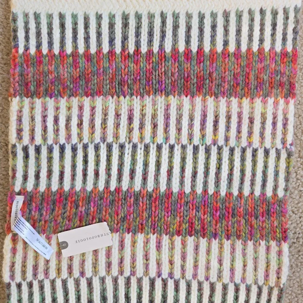 NWT Anthro Scarf Thick Colorful